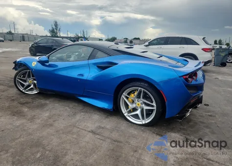 2022 Ferrari F8 Tributo из США, поврежденный, VIN ZFF92LLA2N0272257